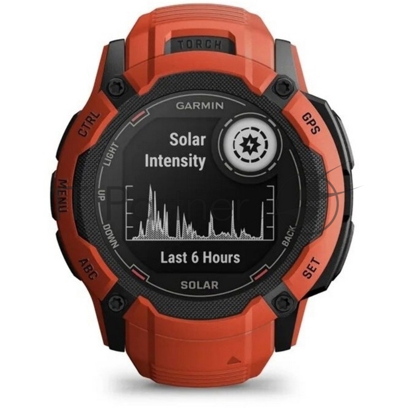 Смарт-часы Garmin Instinct 2X Solar красный 50мм