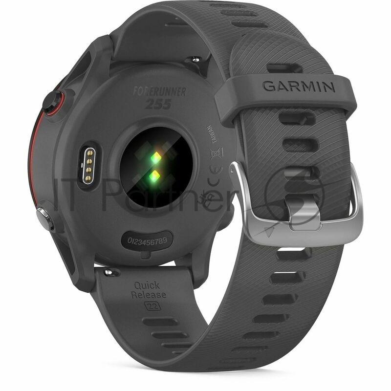 Смарт-часы Garmin Forerunner 255 темно-серый 45,6мм