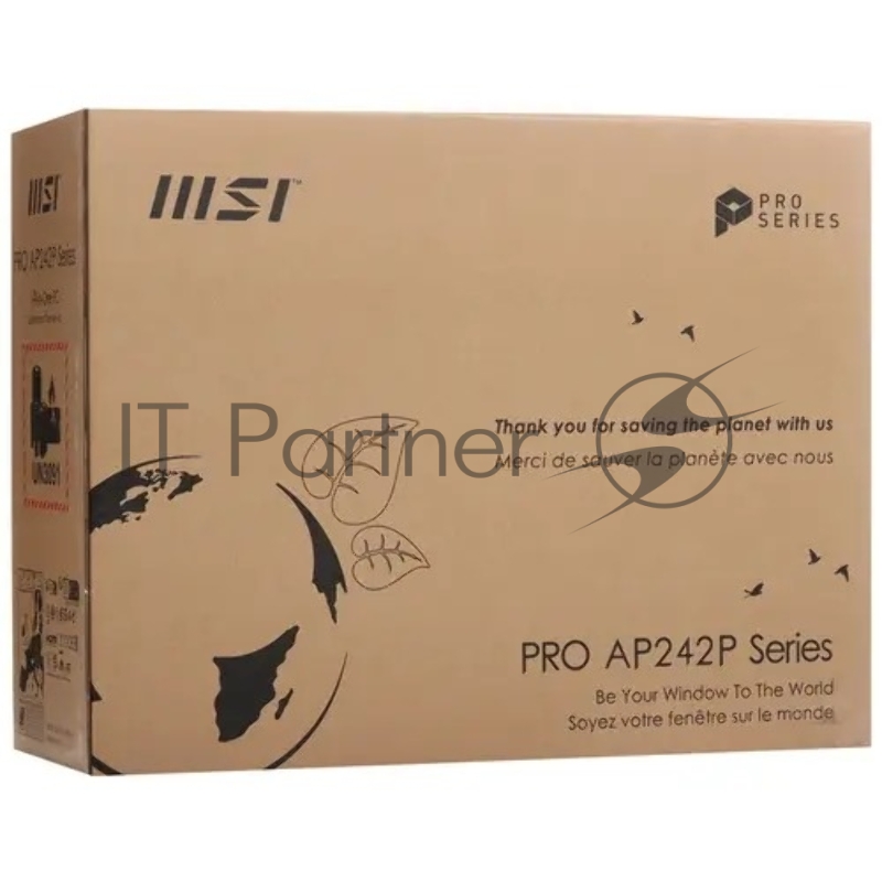 Моноблок MSI Pro AP242P 14M-669XRU 23.8 Full HD i3 14100 (3.5) 8Gb SSD512Gb UHDG 730 noOS GbitEth WiFi BT 120W клавиатура мышь Cam белый 1920x1080