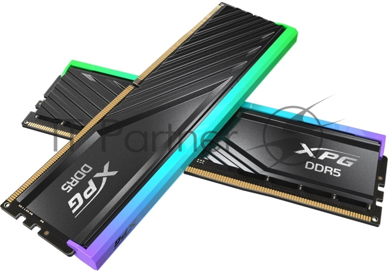 Оперативная память Adata 32Gb DDR5 6400 (2*16Gb) XPG RGB Lancer Blade Gaming Радиатор черный AX5U6400C3216G-DTLABRBK