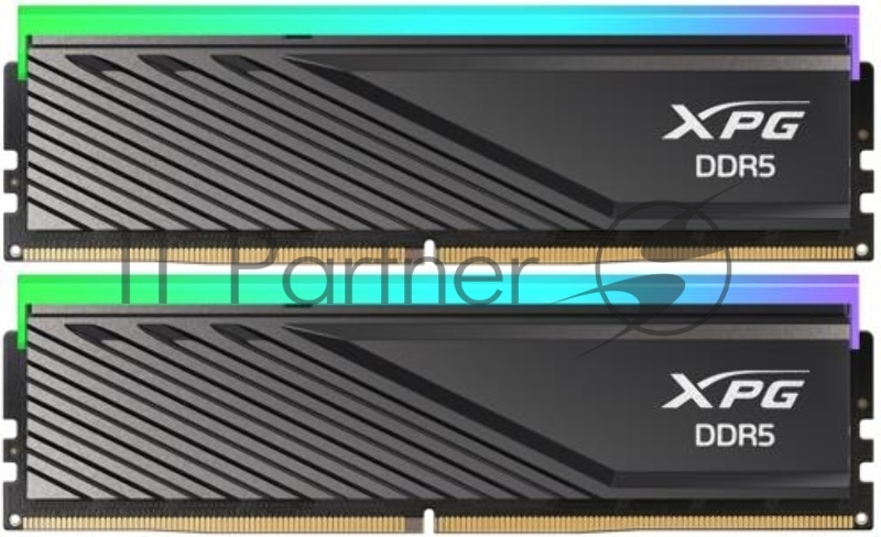 Оперативная память Adata 32Gb DDR5 6400 (2*16Gb) XPG RGB Lancer Blade Gaming Радиатор черный AX5U6400C3216G-DTLABRBK