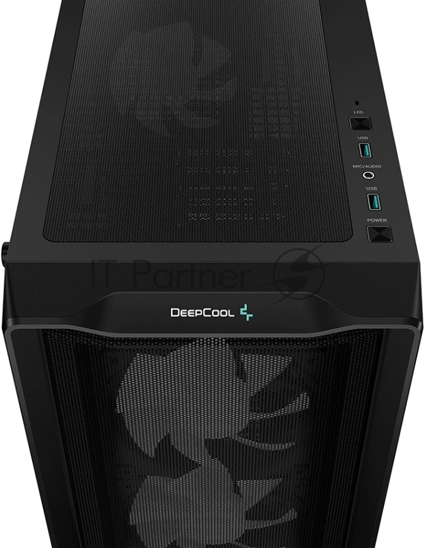 Корпус Deepcool CC560 MESH V2 черный без БП ATX 8x120mm 5x140mm 1xUSB2.0 audio bott PSU