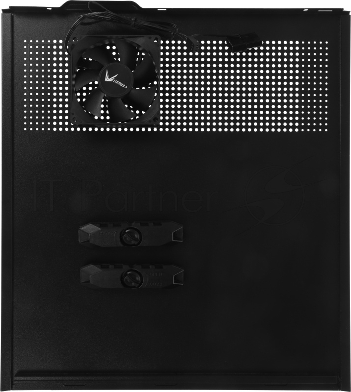 Корпус Formula SFF T12 черный без БП mATX 1x80mm 4xUSB2.0 2xUSB3.0 1xUSB3.1 audio