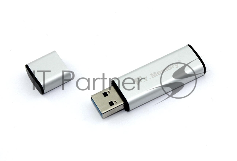 Флешка USB Dr. Memory 009 64Гб, USB 3.0, серебристый