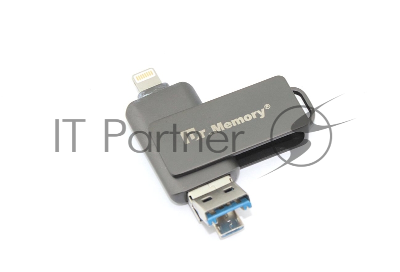 Флешка USB Dr. Memory 051 32Гб, USB 3.0, черный