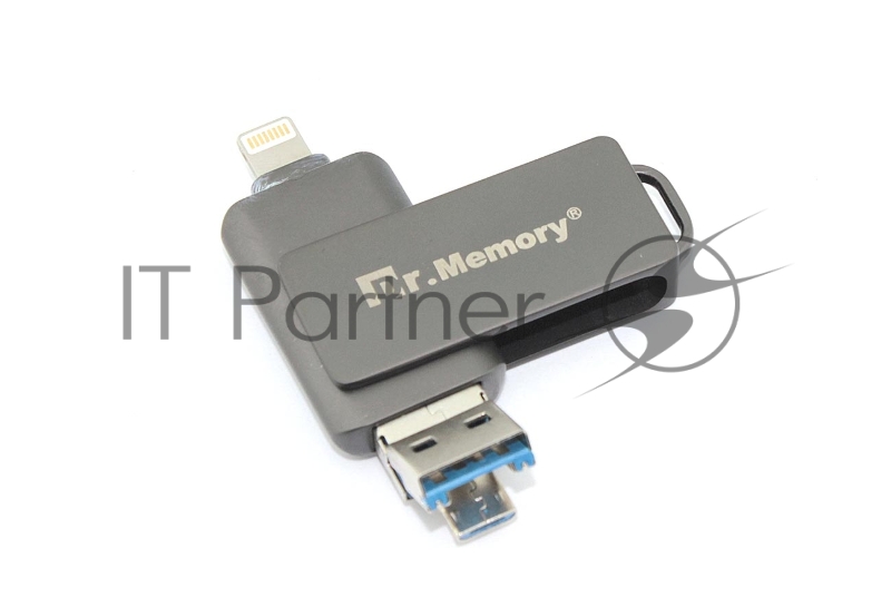 Флешка USB Dr. Memory 051 4Гб, USB 3.0, черный