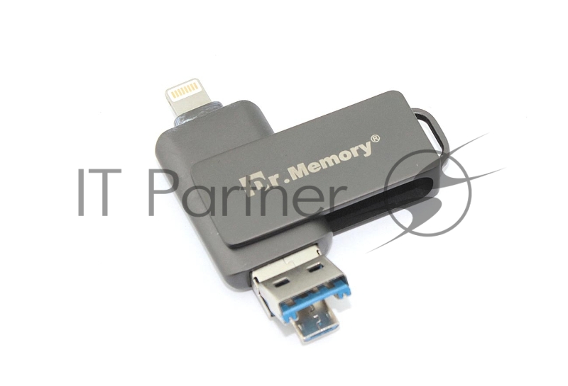 Флешка USB Dr. Memory 051 64Гб, USB 3.0, черный