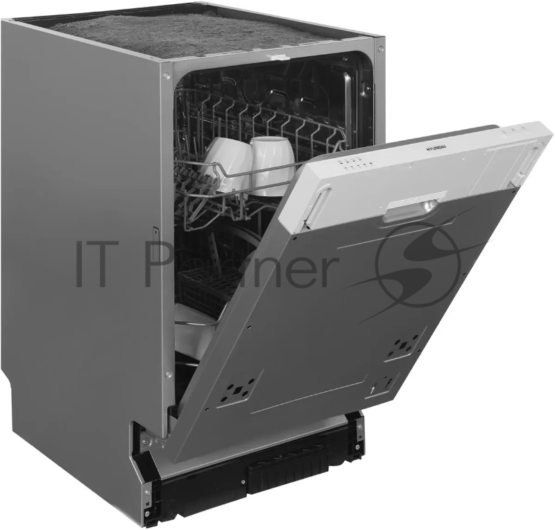 Посудомоечная машина встраив. Hyundai HBD 440P 2100Вт узкая серебристый/белый