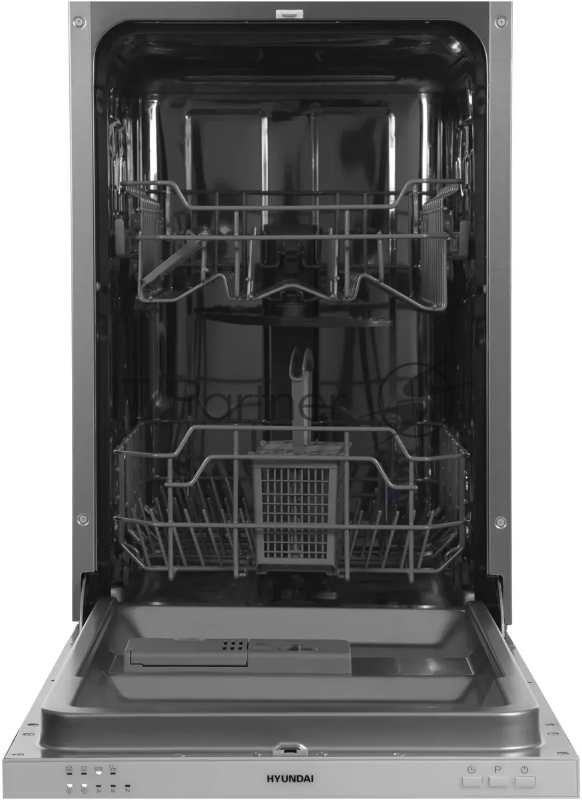 Посудомоечная машина встраив. Hyundai HBD 440P 2100Вт узкая серебристый/белый
