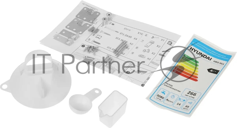 Посудомоечная машина встраив. Hyundai HBD 661 2100Вт полноразмерная серебристый