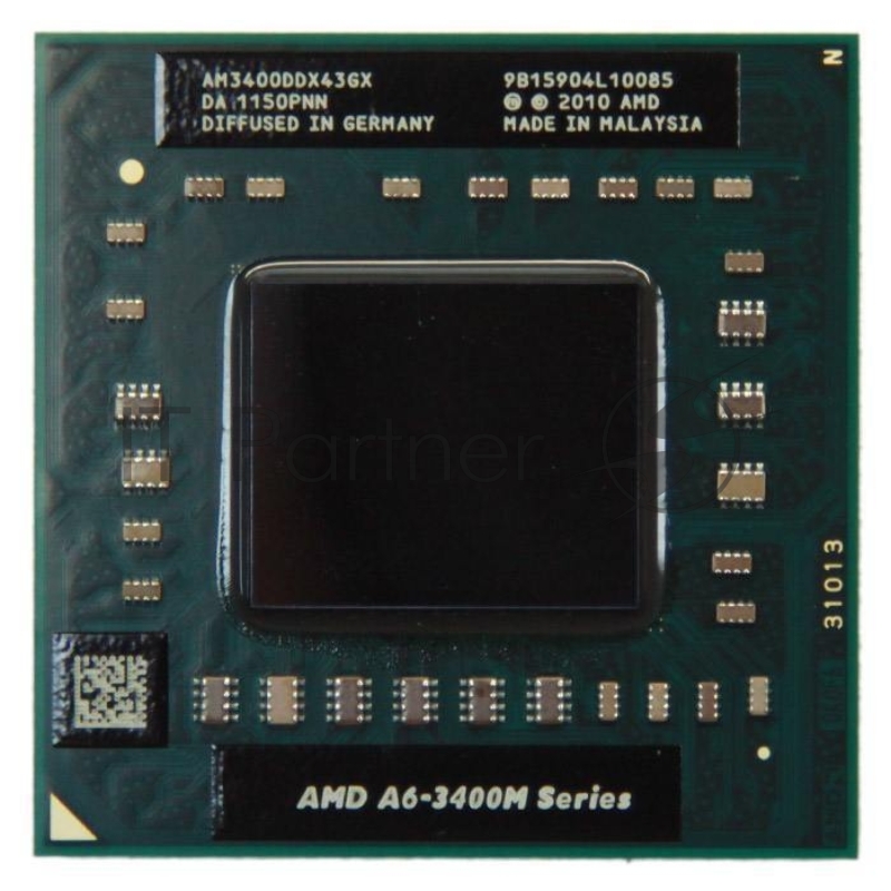 Процессор Socket FS1 AMD A6-3400M 1400MHz (4096Kb L2 Cache, FSB 800MHz, AM3400DDX43GX)