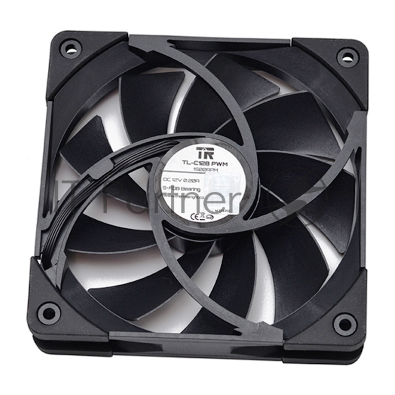 Вентилятор для корпуса Thermalright TL-C12-B 120х120x25 черный 4-pin 25.6дБ Ret