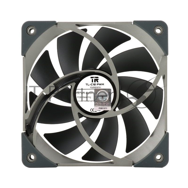 Вентилятор для корпуса Thermalright TL-C12 120х120x25 черный 4-pin 25.6дБ Ret