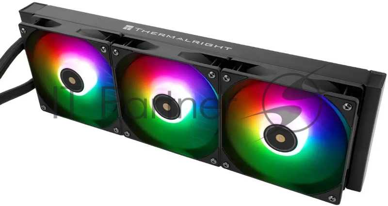 Система водяного охлаждения Thermalright Core Vision 360 ARGB Soc-AM5/AM4/1200/1700/1851 черный 4-pin 28.1dB Al LCD Ret (C-VISION-360-BL-ARGB)