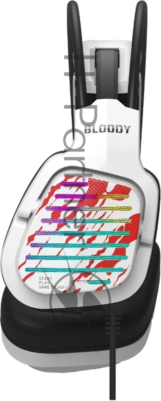 Наушники с микрофоном A4Tech Bloody G565 белый/рисунок 0.2м мониторные оголовье (G565 ENERGY WHITE)