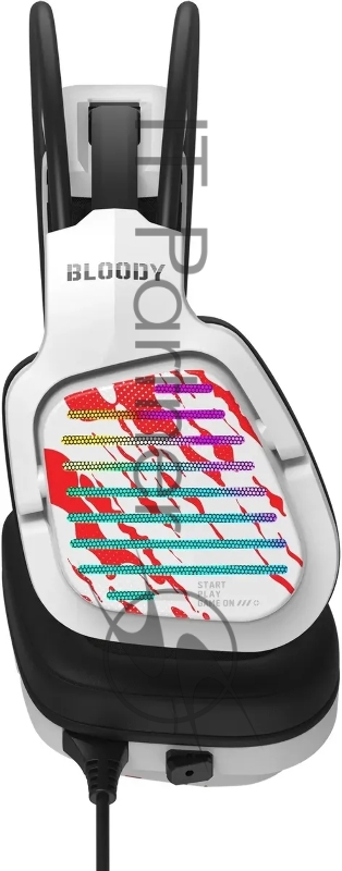 Наушники с микрофоном A4Tech Bloody G565 белый/рисунок 0.2м мониторные оголовье (G565 ENERGY WHITE)