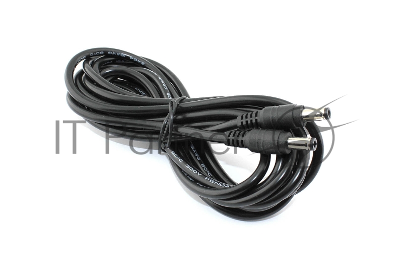 Кабель DC 5.5x2.5 18 AWG папа-папа 3 м с прямым штекером