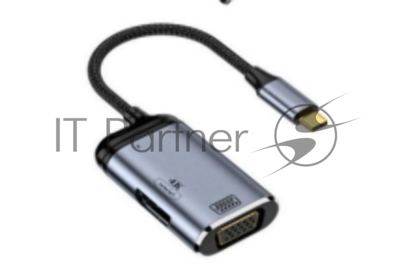 Кабель Type-C на VGA + HDMI + PD