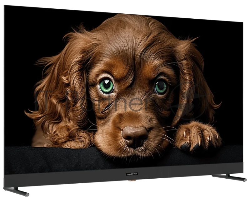 Topdevice 50/UHD/VA-QLED/Smart GTV/2-16Гб/БT/Саундбар/черный