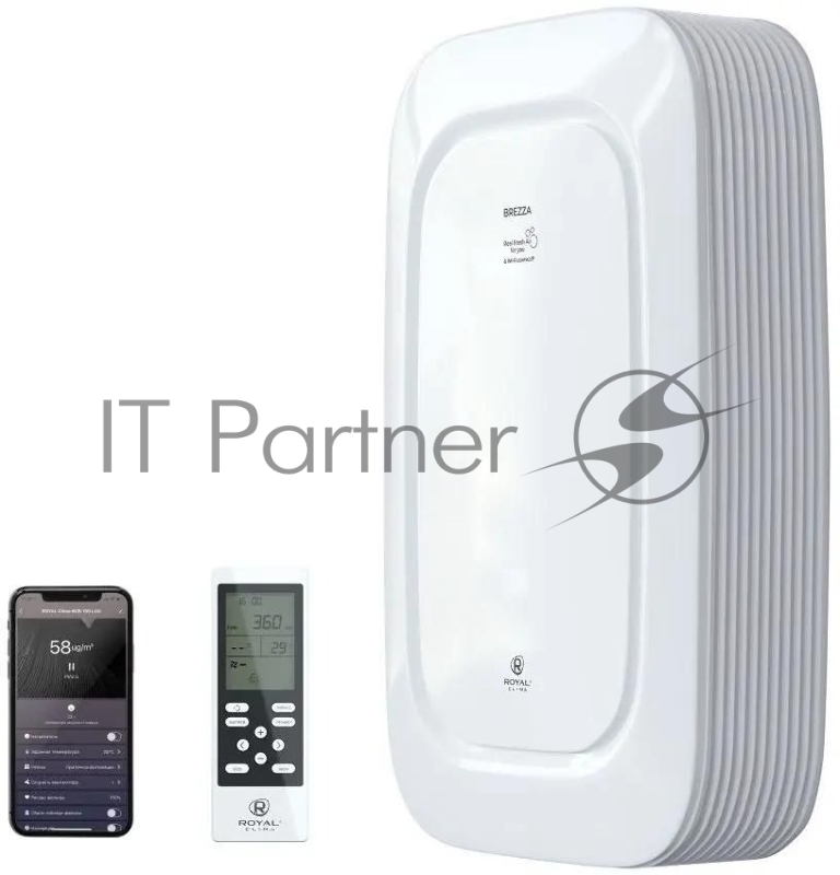 Воздухоочиститель Royal Clima Brezza RCB 150 LUX + EH-1000, 1000Вт, рециркулятор, белый
