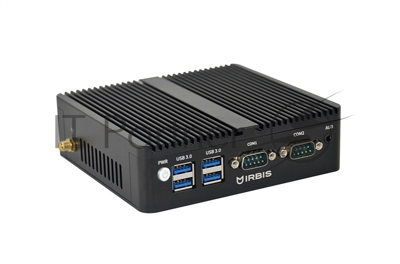 Компьютер IRBIS Smartdesk mini PC Fanless Intel N100 (4C/4T - up to 3.4Ghz), 8GB DDR4 3200, 256GB SSD M.2, Intel UHD, WiFi, BT, 2xCOM, NoOS, 1Y