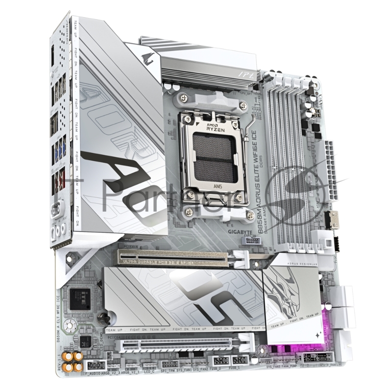 Материнская плата Gigabyte B850M A ELT WF6E ICE SocketAM5 AMD B850 4xDDR5 mATX AC`97 8ch(7.1) 2.5Gg RAID+HDMI