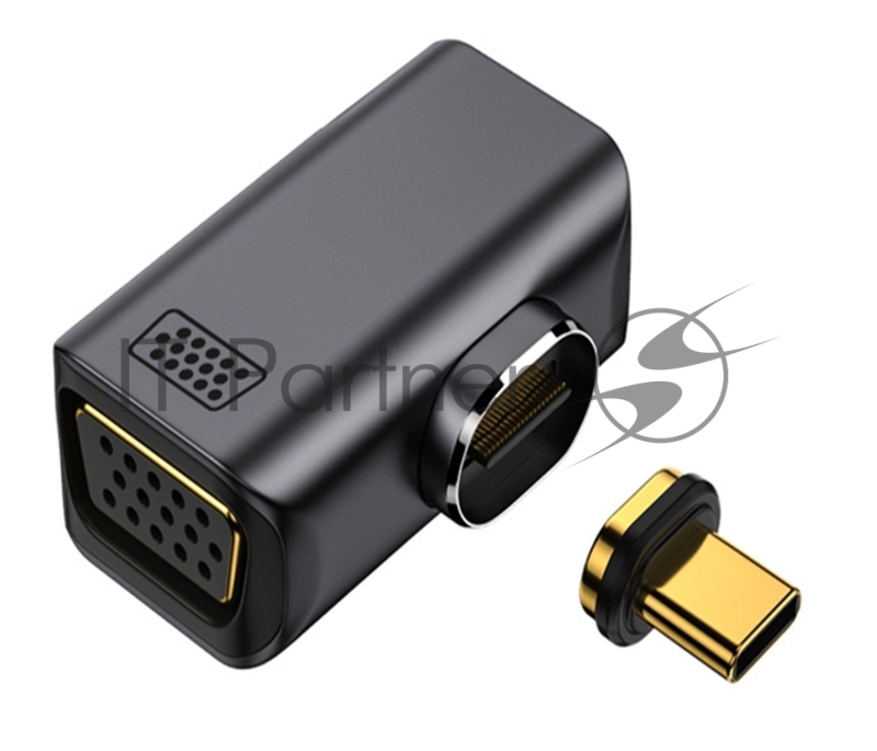 Переходник Type C папа на VGA мама с магнитным разъемом