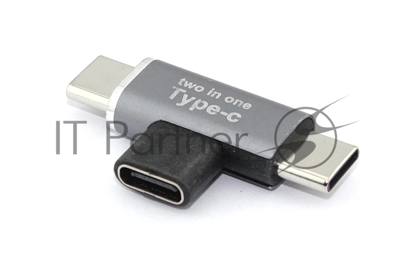 Переходник Type-C мама на 2 папа