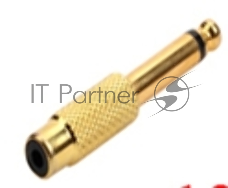 Переходник miniJack 3,5 мм - на Jack 6,3 мм позолоченный 1 канал