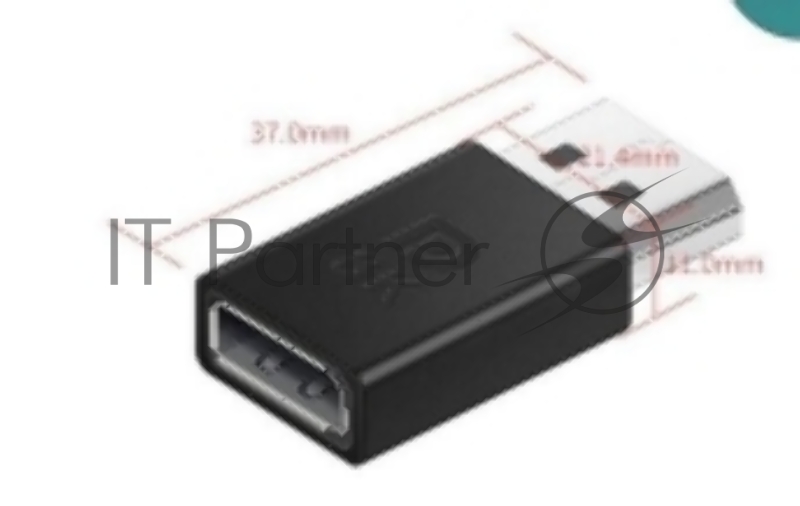 Удлинитель Displayport прямой мама-папа