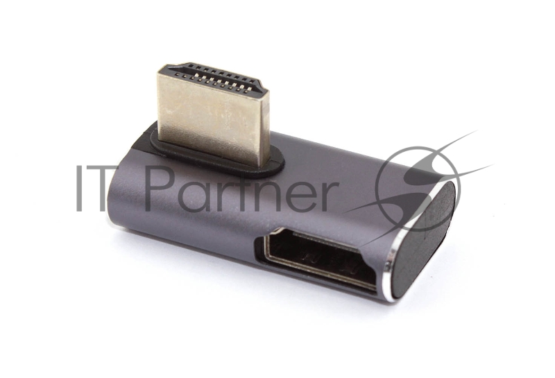 Переходник HDMI угловой папа-мама влево-вверх