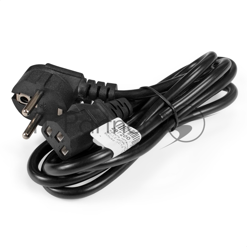 Кабель питания ExeGate OfficePC PC-1,2 450W (Евровилка угловая Schuko ->C13, черный, 1.2м)