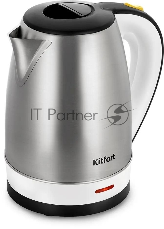Чайник электрический Kitfort КТ-6654 1.7л. 1800Вт нержавеющая сталь/черный