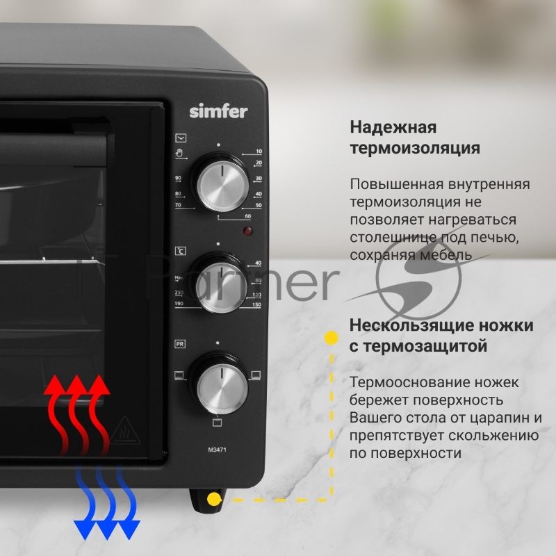Мини-печь Simfer M3471 черный
