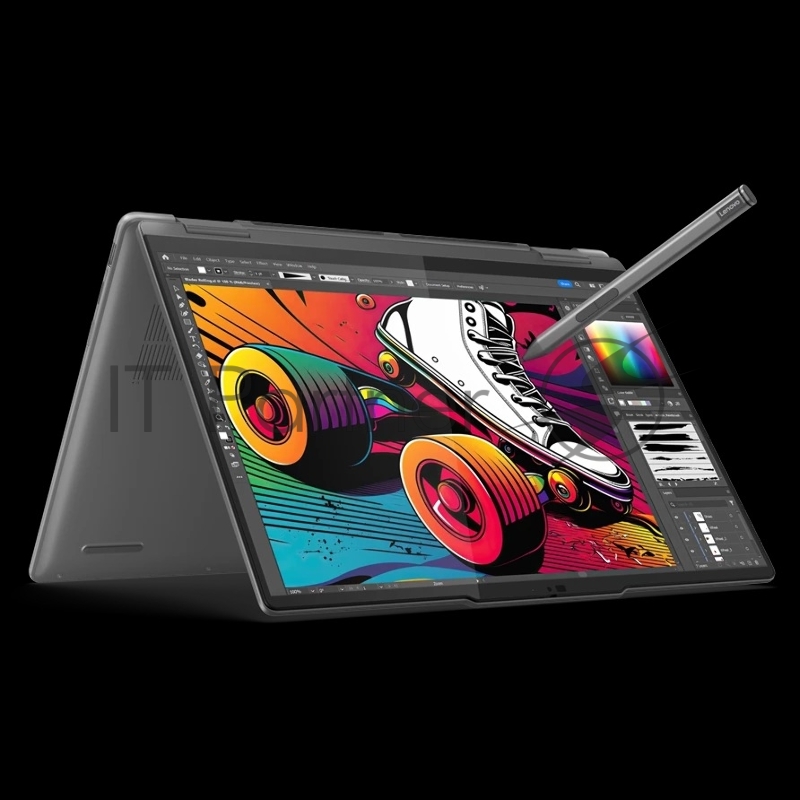Ноутбук Lenovo Yoga 7 2-in-1 14IML9 14(2880x1800 OLED)/Touch/Intel Core Ultra 7 155H(1.4Ghz)/32768Mb/1024SSDGb Arc graphics/Cam/BT/WiFi/71WHr/war 1y/1.49kg/storm grey/Win11Home + 65W, Pen, RU kbd