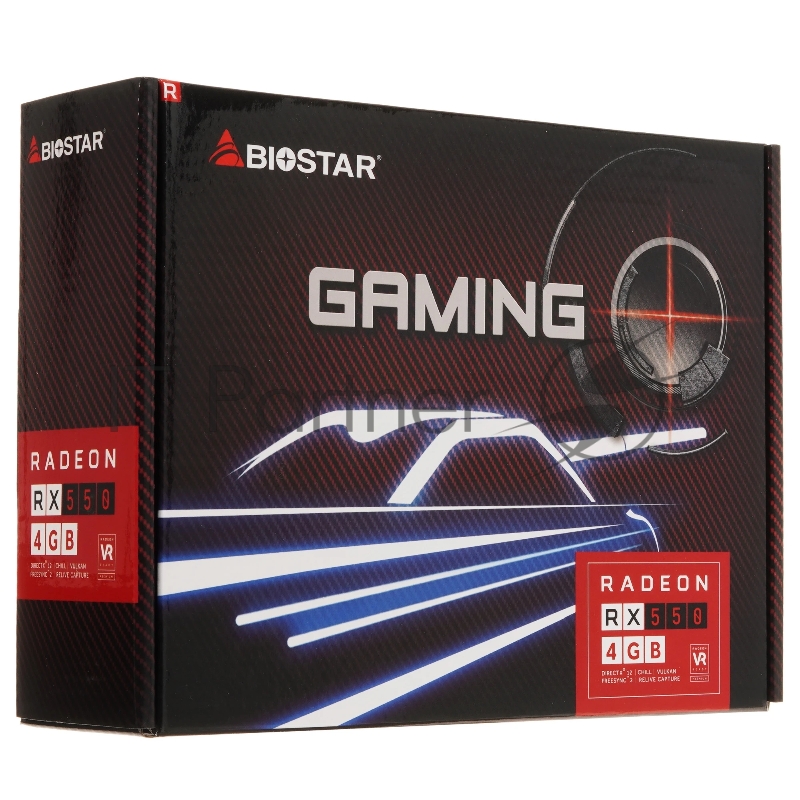 Видеокарта Biostar AMD Radeon RX 550 4Gb RX550-4GB PCI-E 128bit GDDR5 1100/6000 DVIx1 HDMIx1 DPx1 HDCP Ret