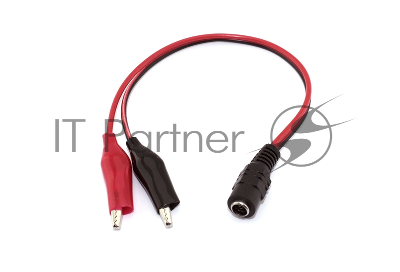 Кабель с разъемами DC 5.5х2.1 мм мама на зажимы типа крокодил