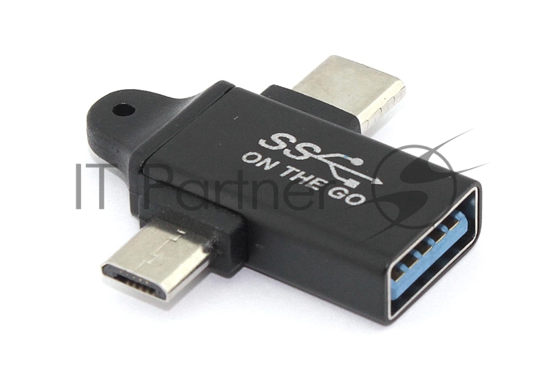 Переходник OTG 2 в 1 Micro USB и Type-C