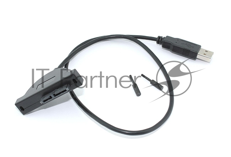 Переходник miniSATA на USB 2.0 на шнурке 50см с индикаторами питания и чтения HDD