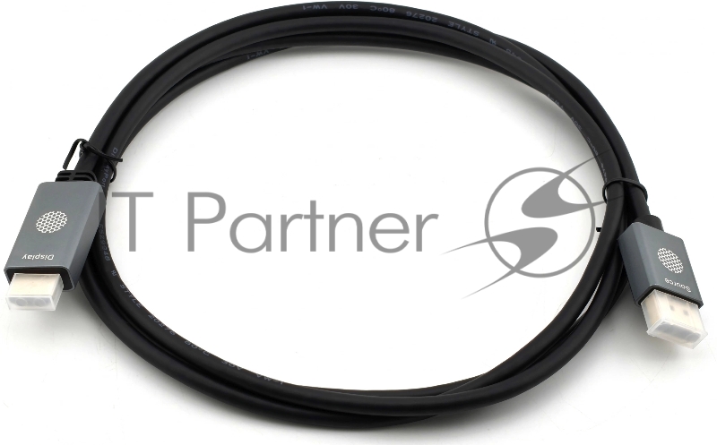 Кабель аудио-видео Cactus CS-DP-HDMI-1.2-2 DisplayPort (m)/HDMI (m) 2м. позолоч.конт. черный