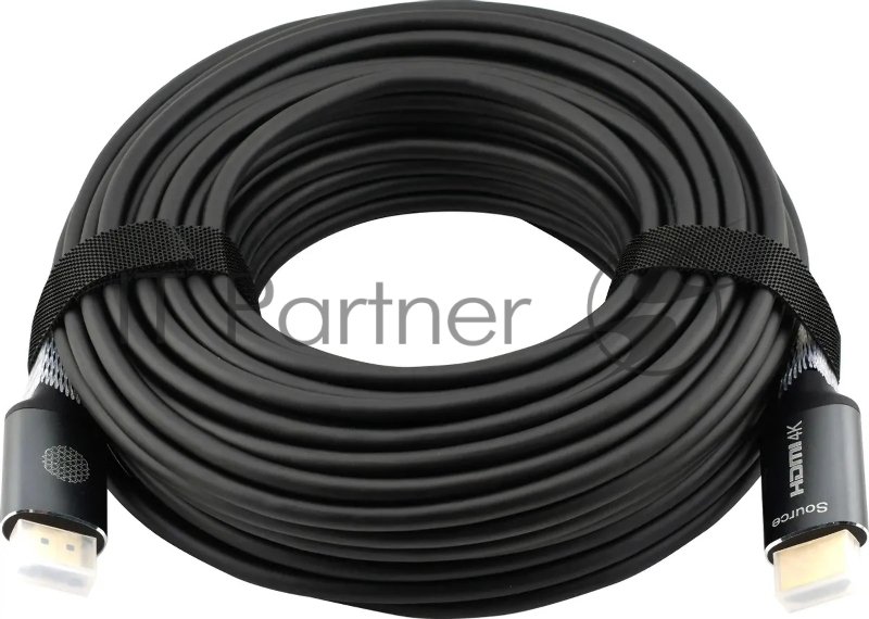 Кабель аудио-видео Cactus CS-HDMI-AOC-2-20 HDMI (m)/HDMI (m) 20м. позолоч.конт. черный