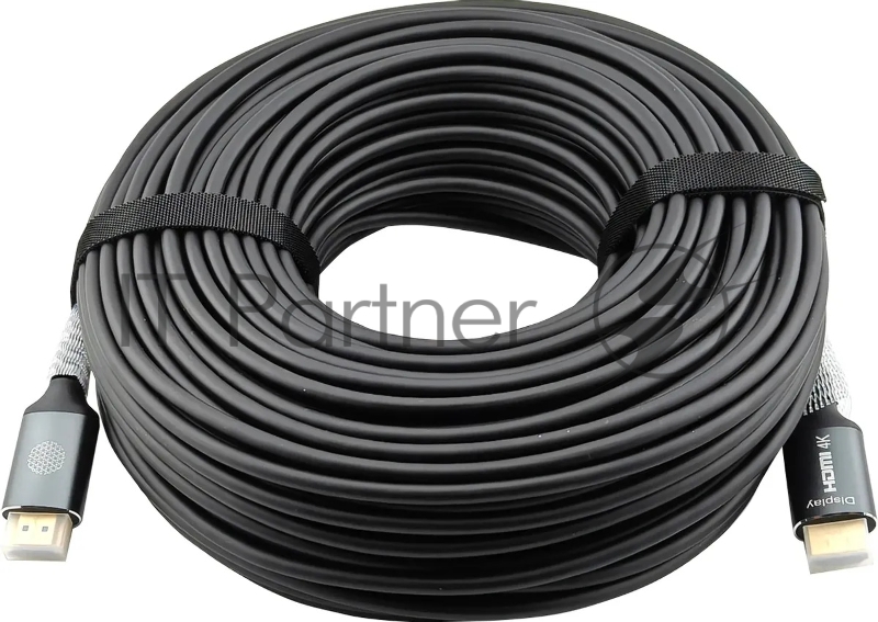 Кабель аудио-видео Cactus CS-HDMI-AOC-2-50 HDMI (m)/HDMI (m) 50м. позолоч.конт. черный