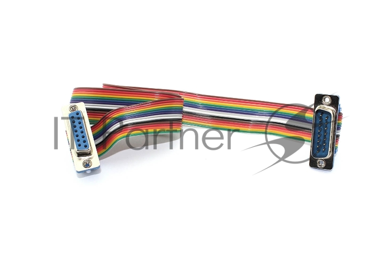 Плоский шлейф DB15 мама-папа