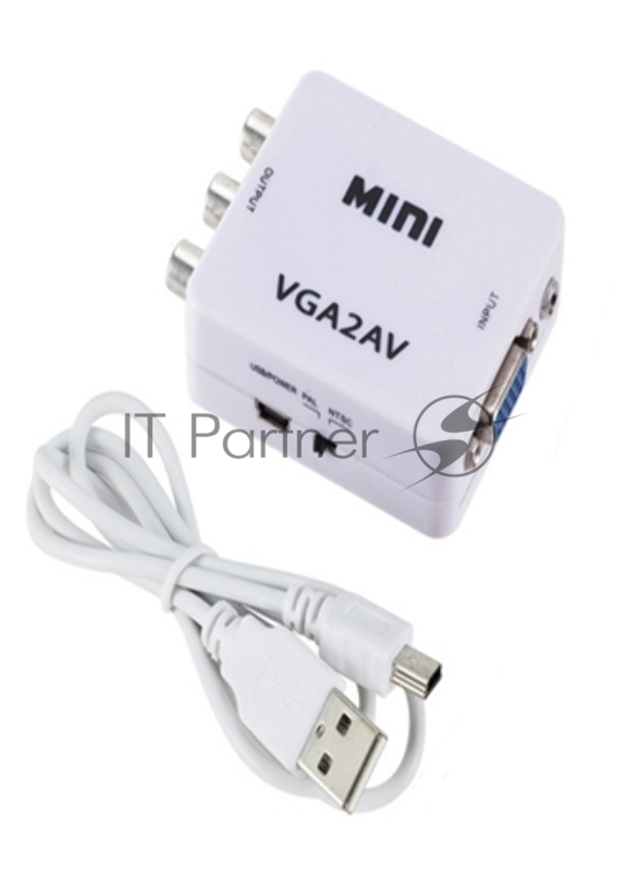 Переходник с VGA на AV (тюльпаны)