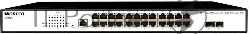 Коммутатор Origo OS3126 OS3126/A1A (L2) 24x1Гбит/с 2SFP управляемый