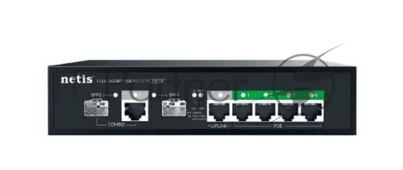 Коммутатор 7PORT 10/100/1000M POE P107GS NETIS