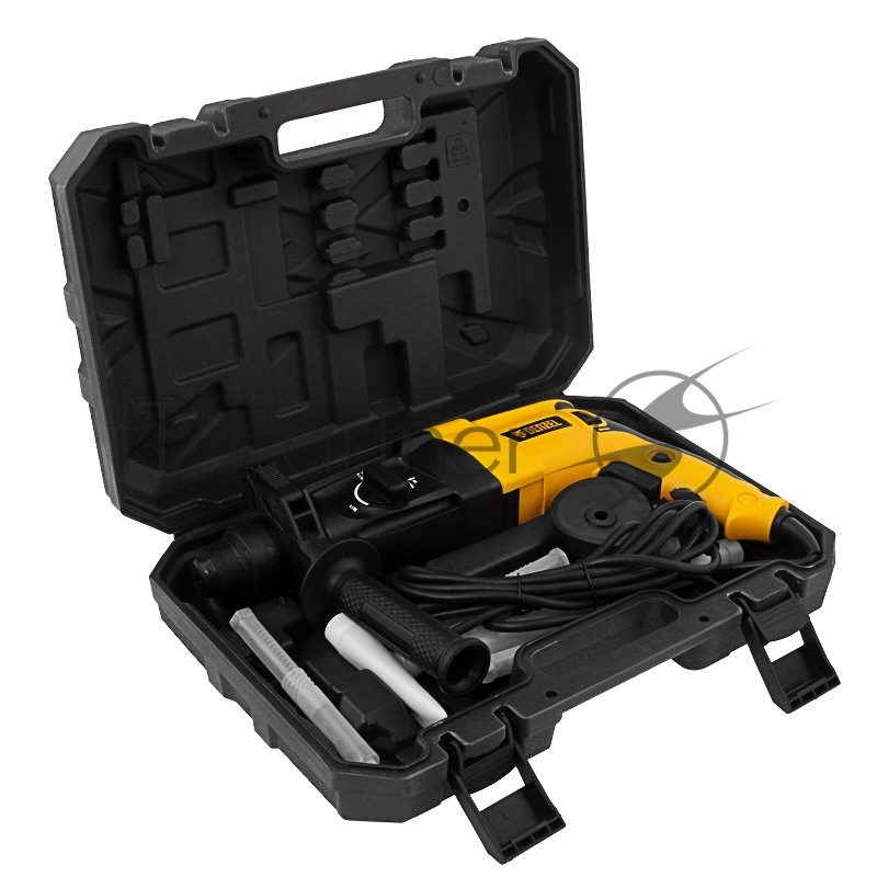 Перфоратор электрический RHH-800-26, SDS-plus, 800 Вт, 3 Дж, 3 плюс 1 реж. Denzel