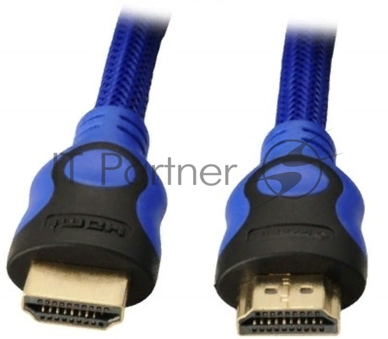 Кабель соединительный аудио-видео Premier 5-813BL HDMI (m)/HDMI (m) 15м. феррит.кольца черный/синий (5-813BL 15.0)