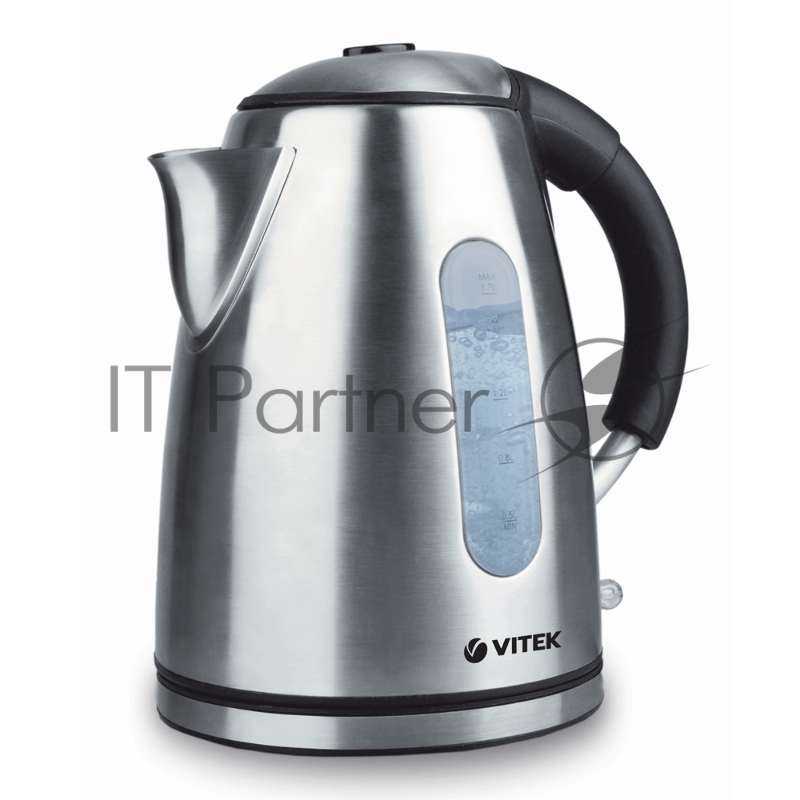 Чайник Vitek VT-7030 ST стальной, 2200 Вт, 1,7 л