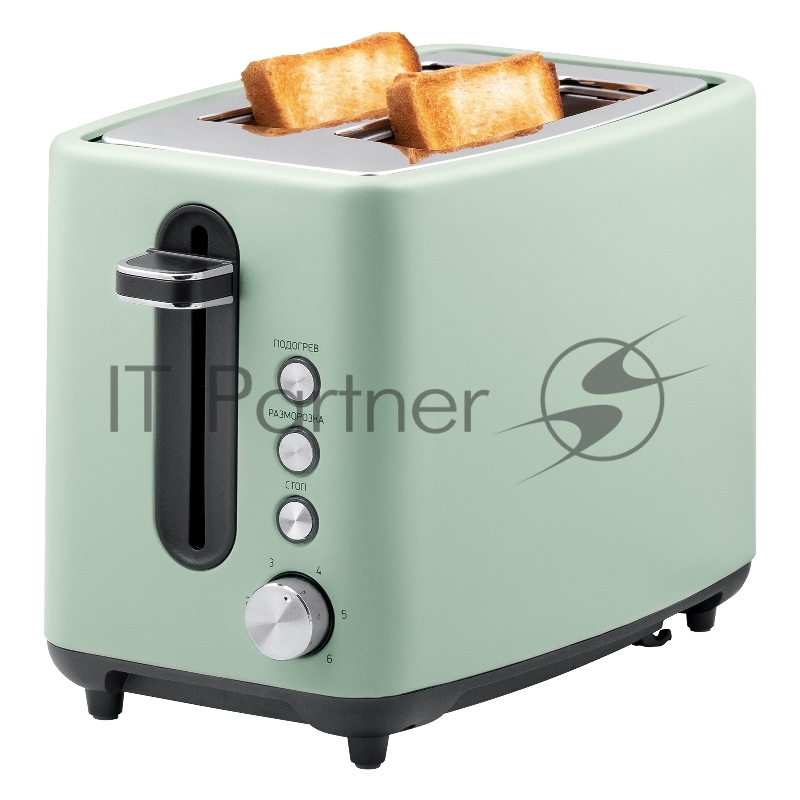 Тостер BBK TR85 серо-зеленый